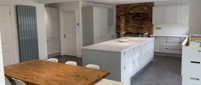 Completed domestic kitchen
