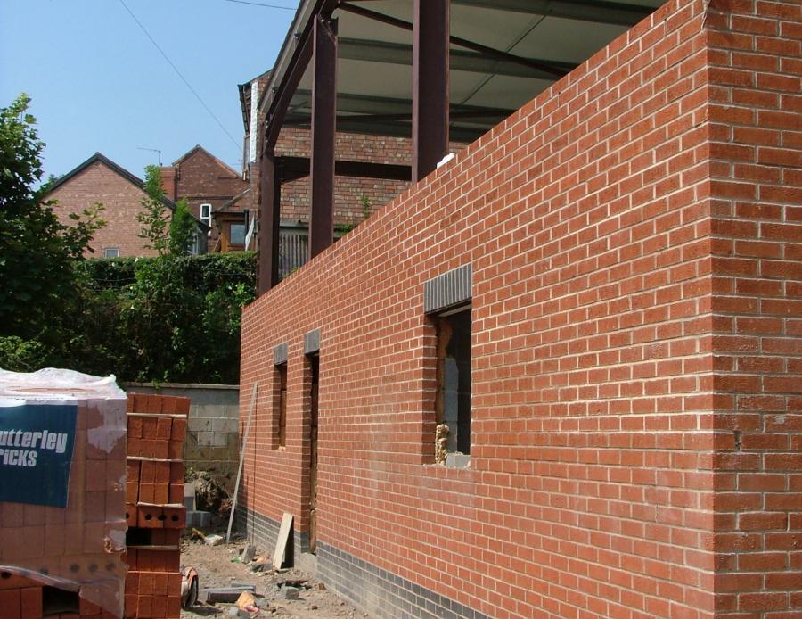 A commercial build work in progress