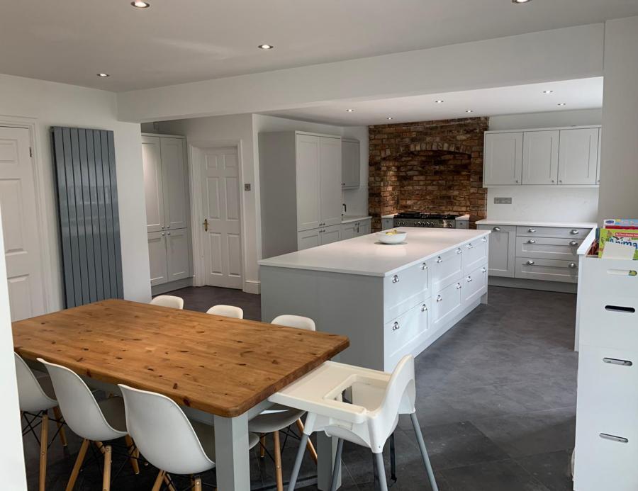 Completed domestic kitchen