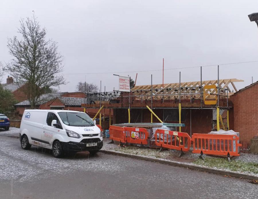 Domestic roofing work