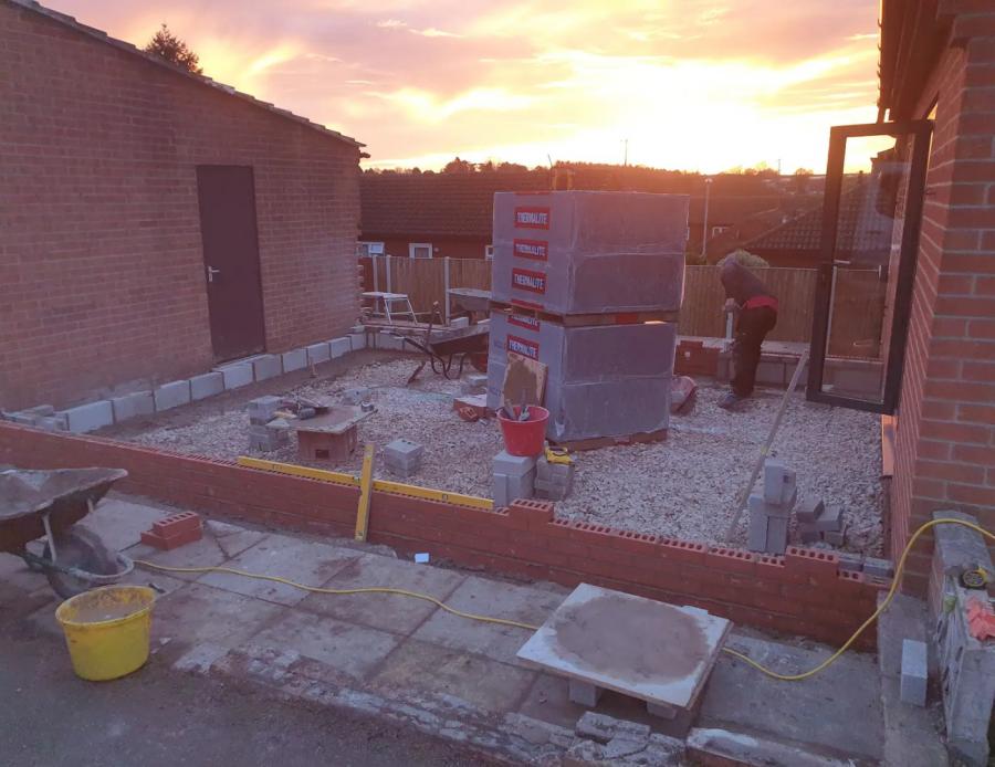 Domestic extension work in progress