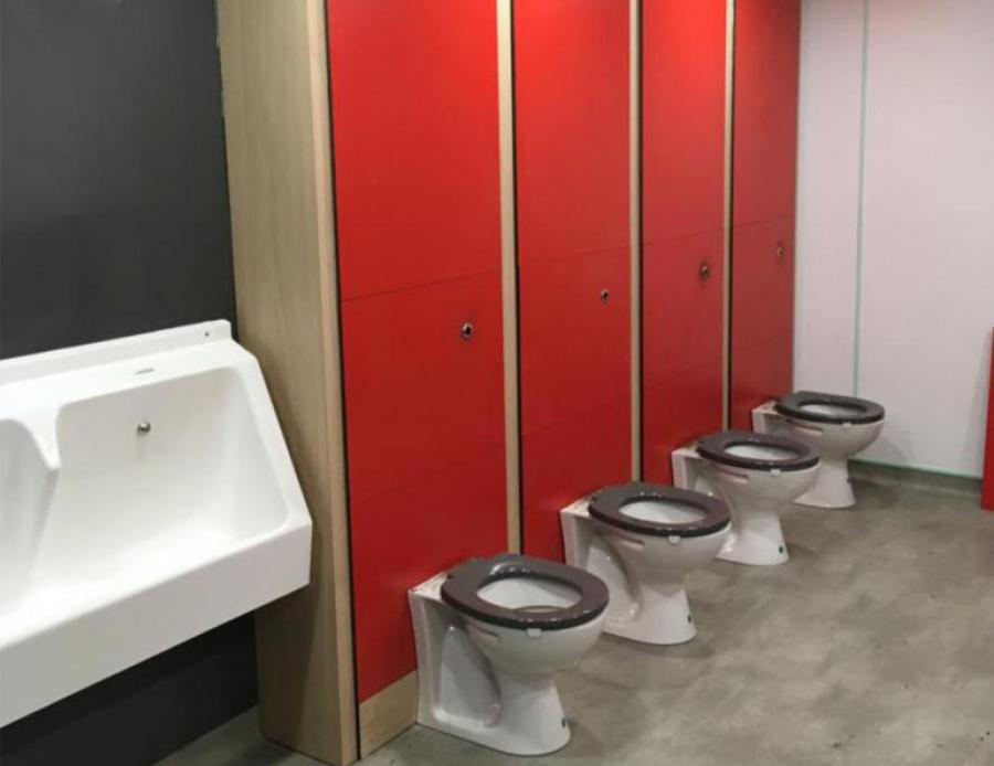 Public toilets work in progress